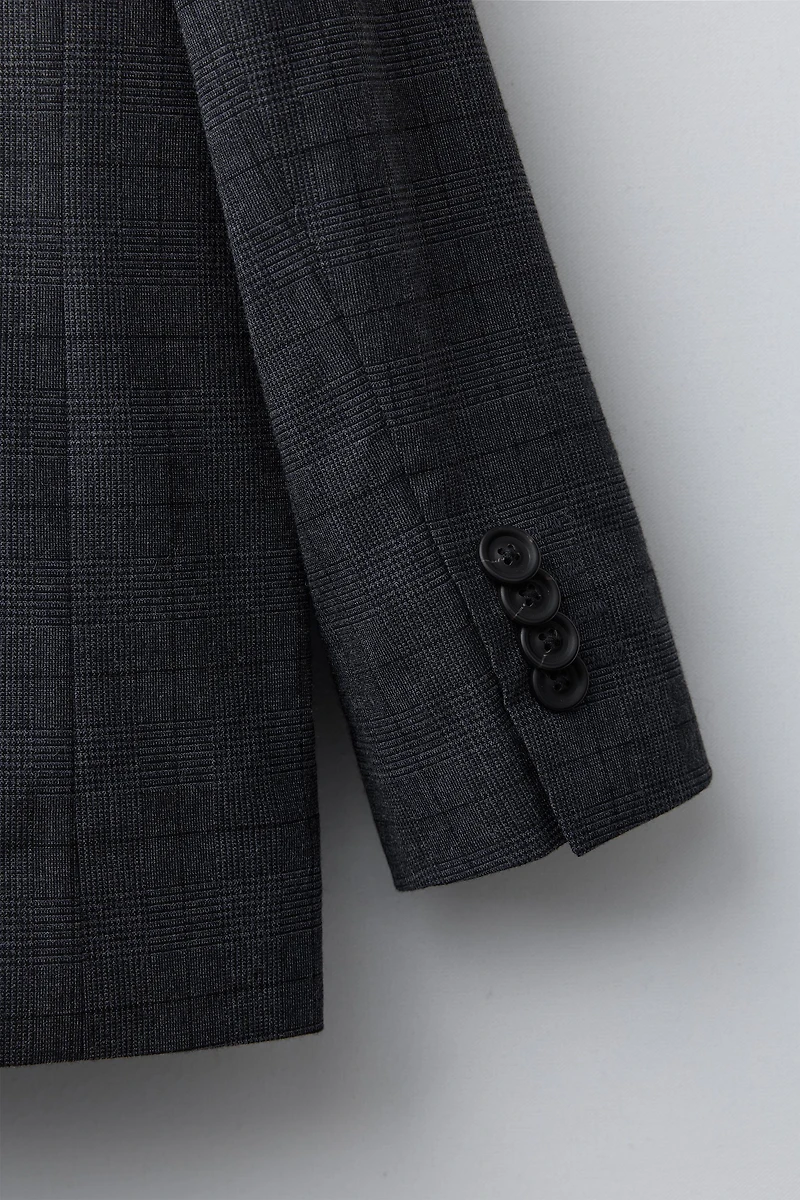 PLAID SUIT BLAZER