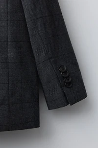 PLAID SUIT BLAZER