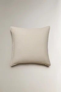LINEN AND COTTON THROW PILLOW COVER