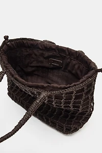 BRAIDED MINI  TOTE BAG