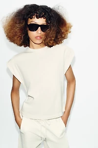 COTTON DROP SHOULDER T-SHIRT