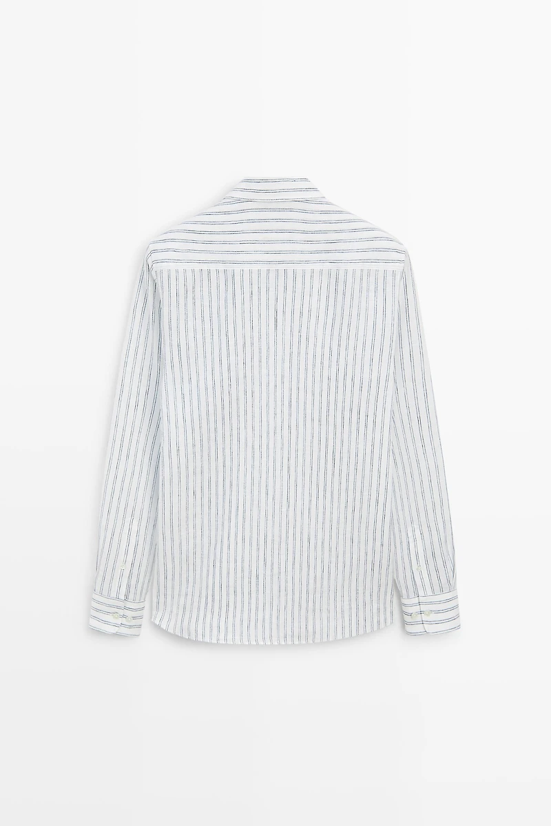 100% linen regular fit shirt