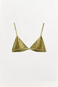 SILK TRIANGLE BRALETTE