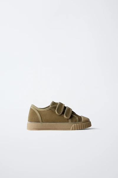 SPLIT LEATHER SNEAKERS