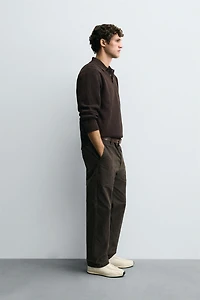 CHENILLE KNIT POLO SHIRT