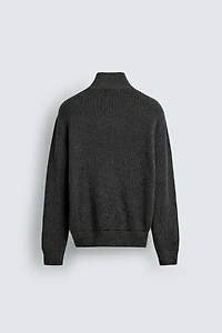 TWISTED YARN ZIP-UP JACKET