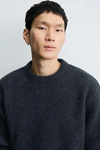 TEXTURED BOXY FIT JUMPER