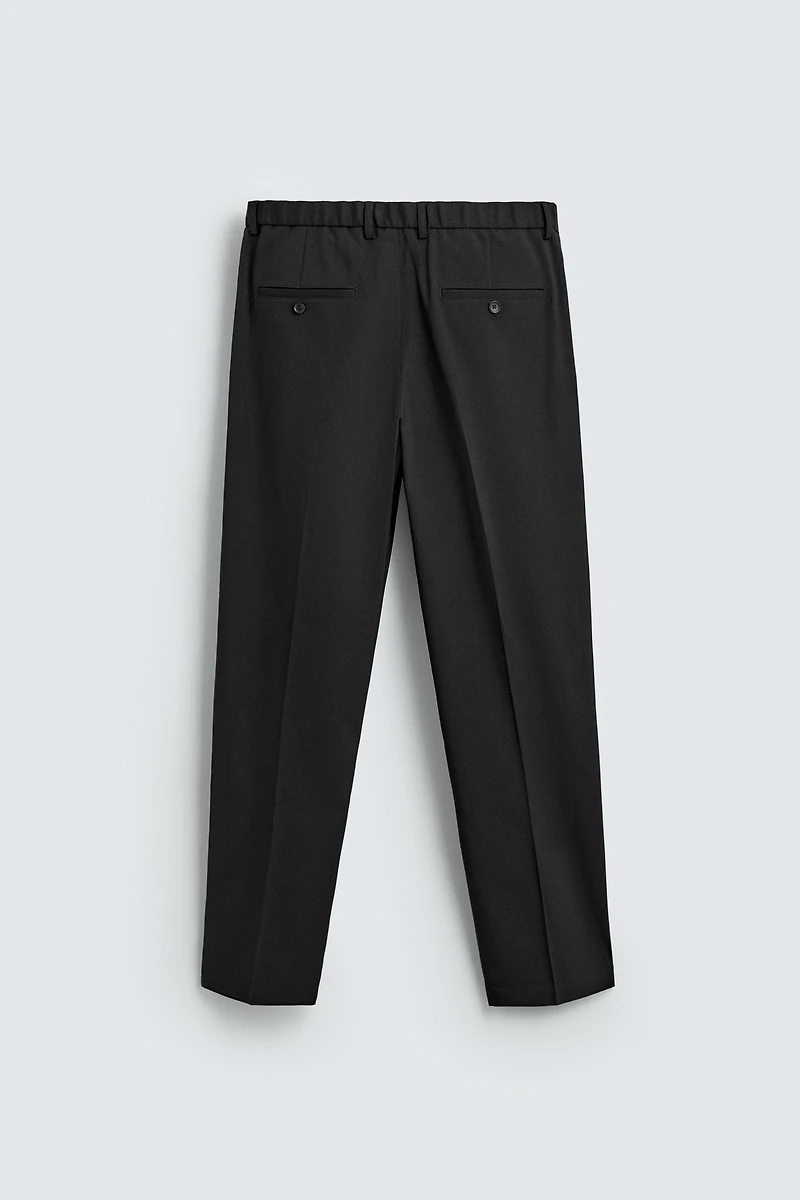 REGULAR FIT WOOL BLEND NON-IRON PANTS