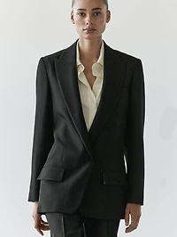 Veste de tailleur en crêpe
