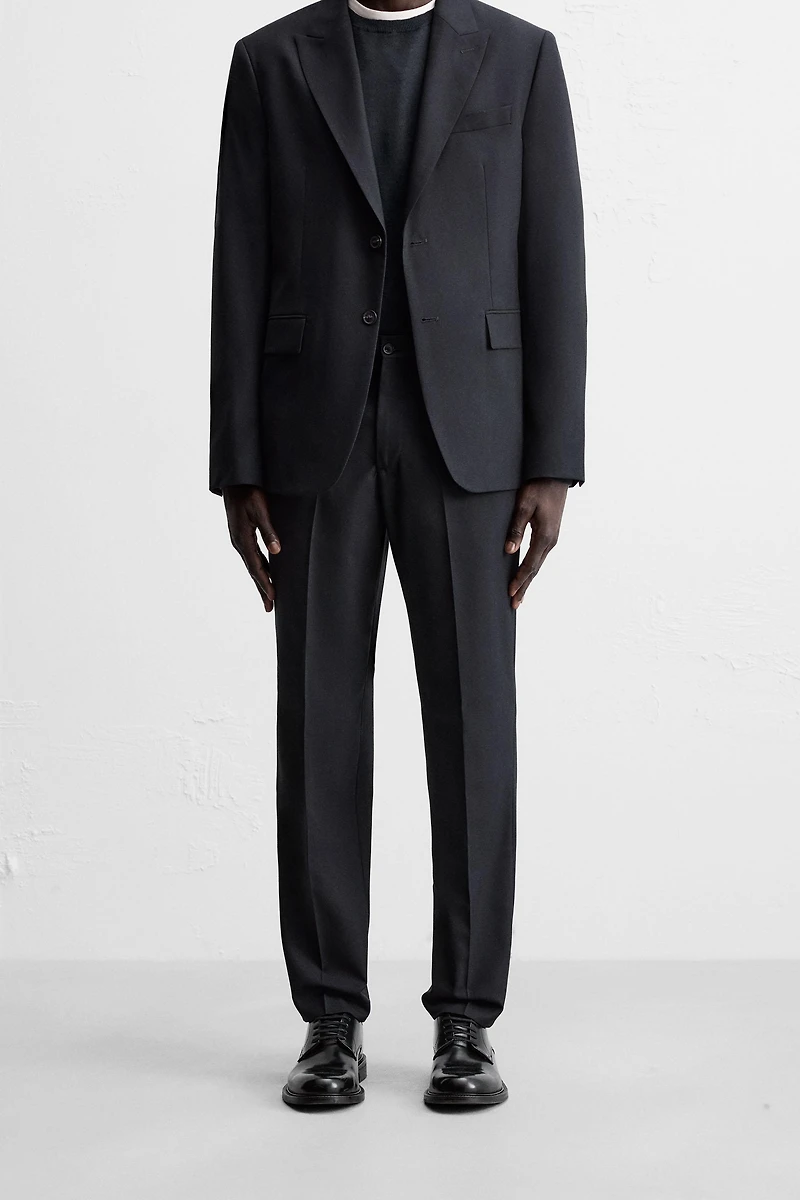HERRINGBONE SUIT PANTS
