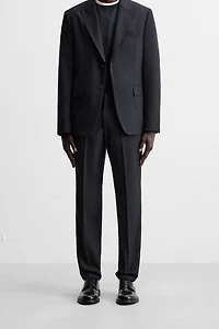 HERRINGBONE SUIT PANTS