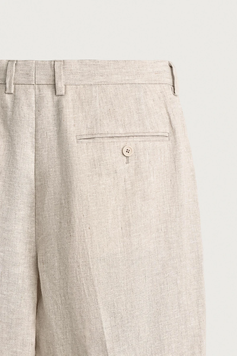 100% LINEN SUIT PANTS