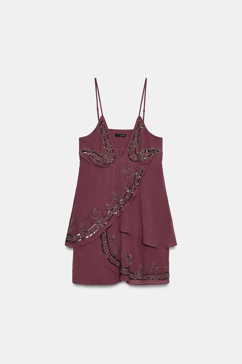 SHORT SEQUIN DRESS
