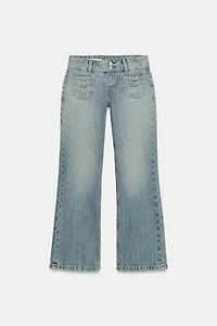 TRF LOW RISE POCKET JEANS