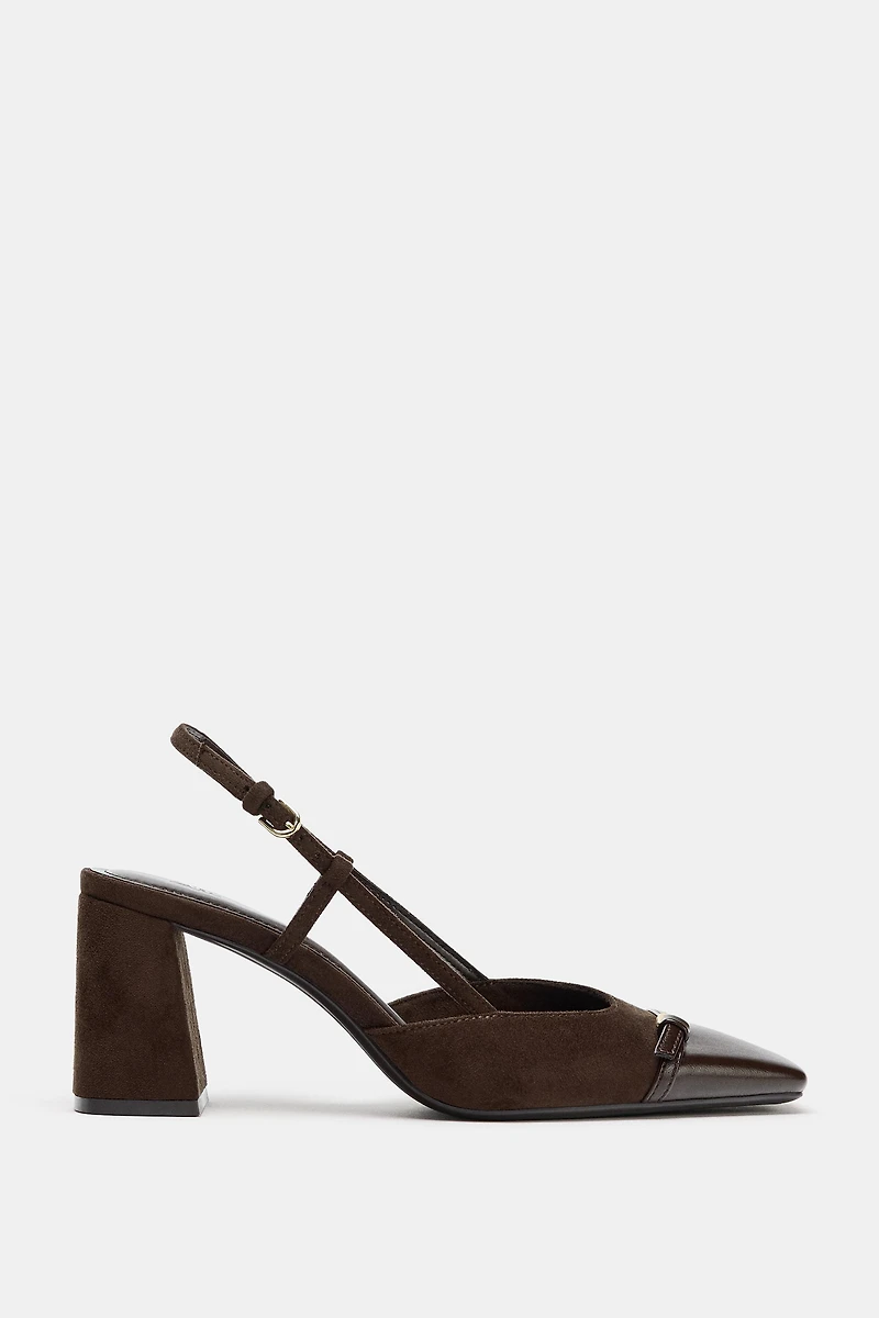 BLOCK HEEL SLINGBACK SHOE