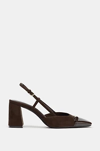 BLOCK HEEL SLINGBACK SHOE