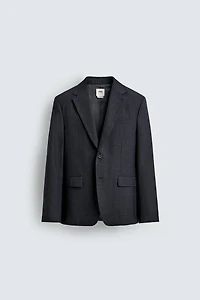 VESTE DE COSTUME À CARREAUX 100 % LAINE