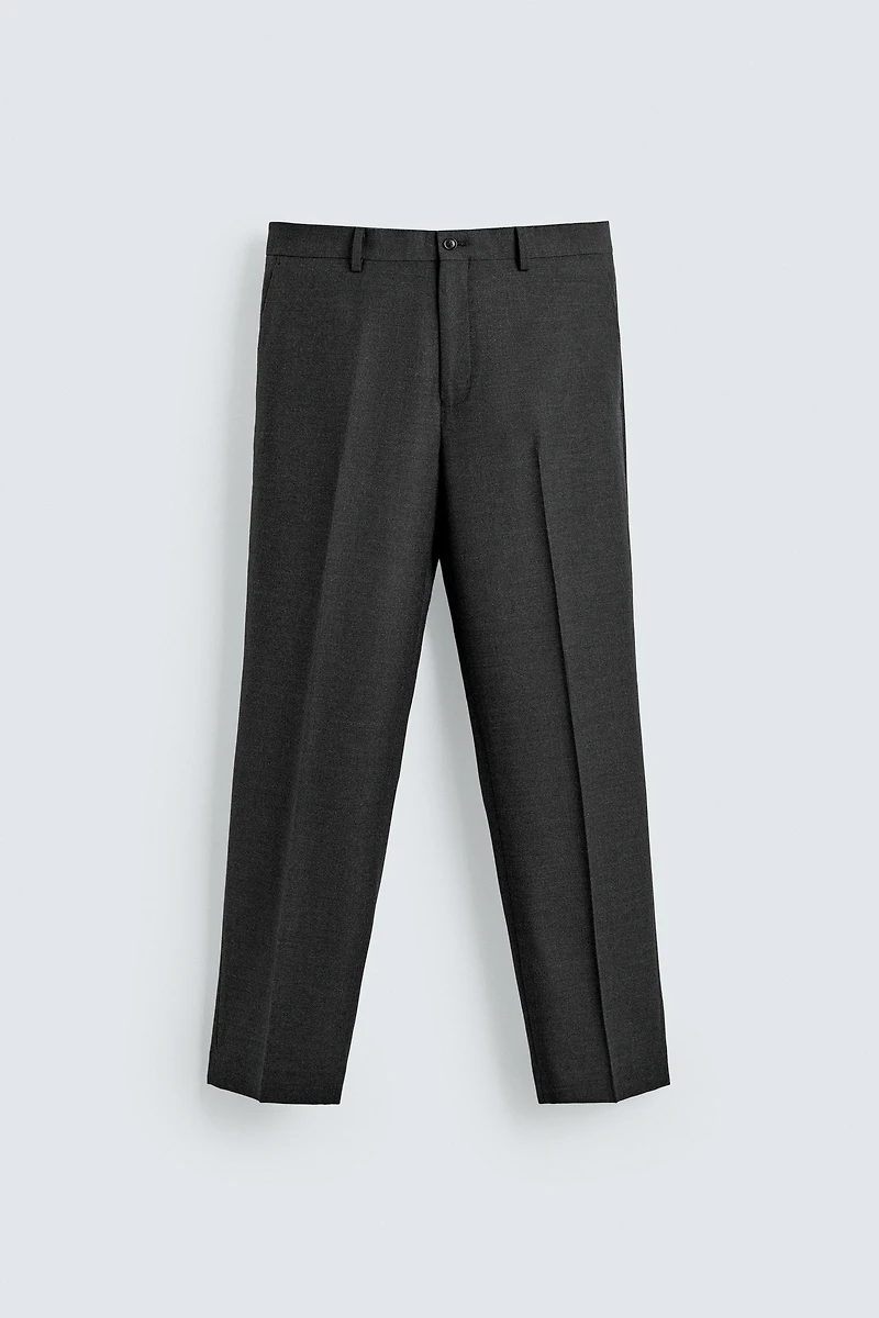 100% WOOL SUIT PANTS