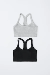8-14 YEARS/ TWO-PACK OF SEAMLESS TOPS