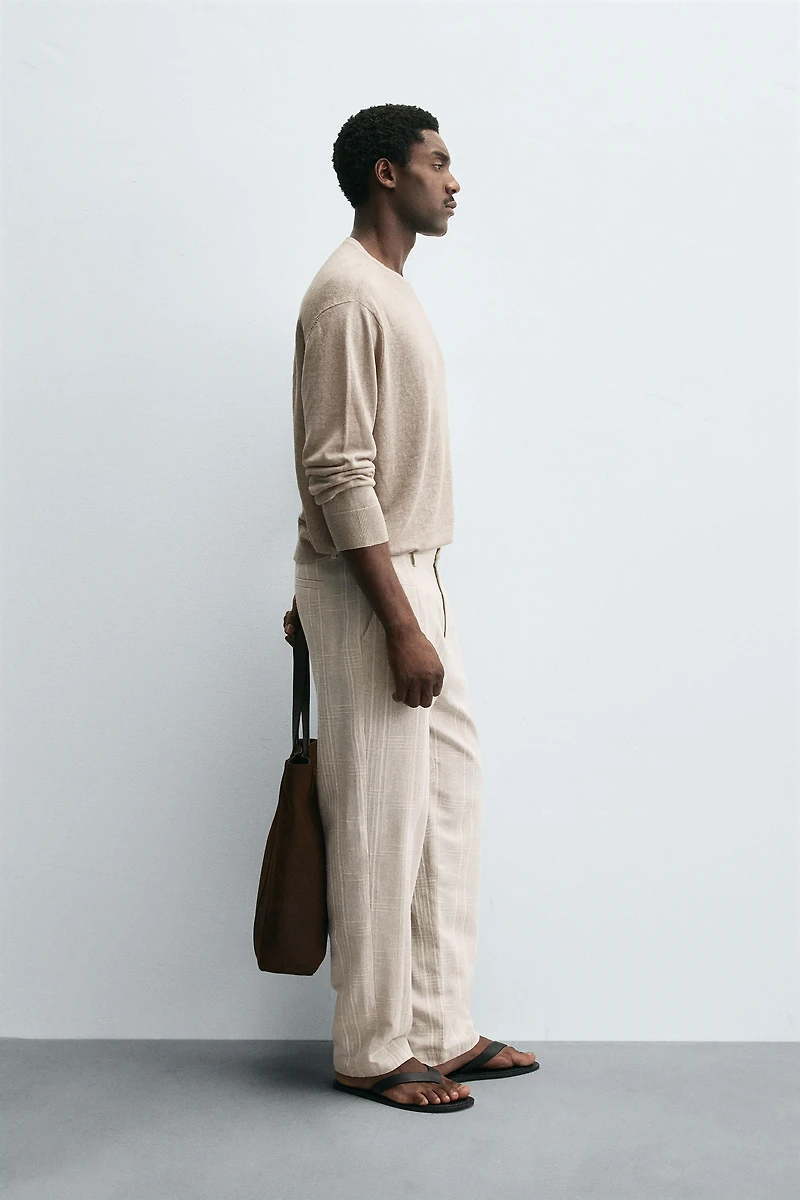 REGULAR FIT STRIPED PANTS