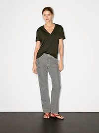 Flowing V-neck T-shirt