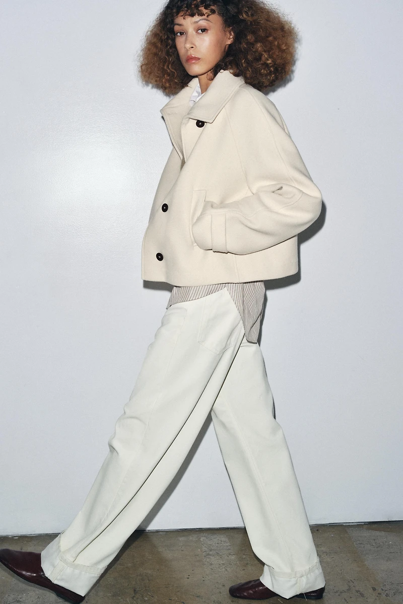 ZW COLLECTION WOOL SHORT COAT