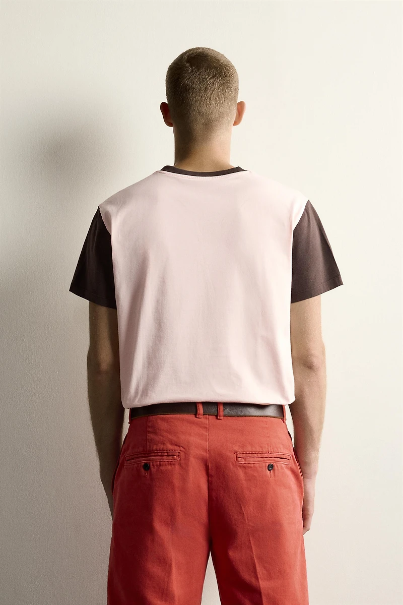 T-SHIRT REGULAR FIT COLOR BLOCK