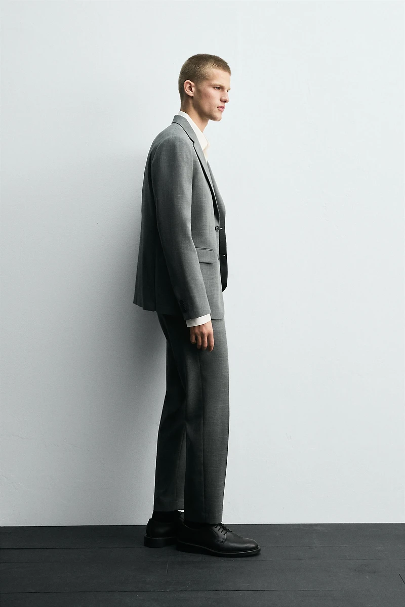 PLAID SUIT BLAZER