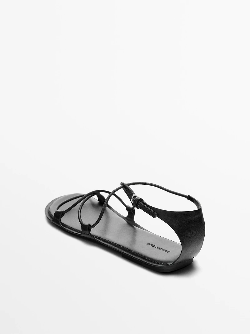Strappy flat sandals