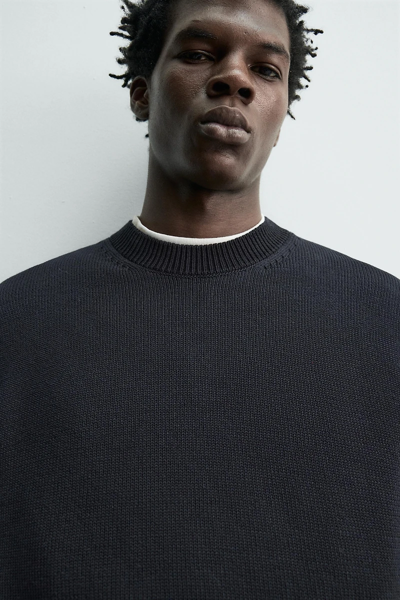REGULAR FIT COTTON JUMPER