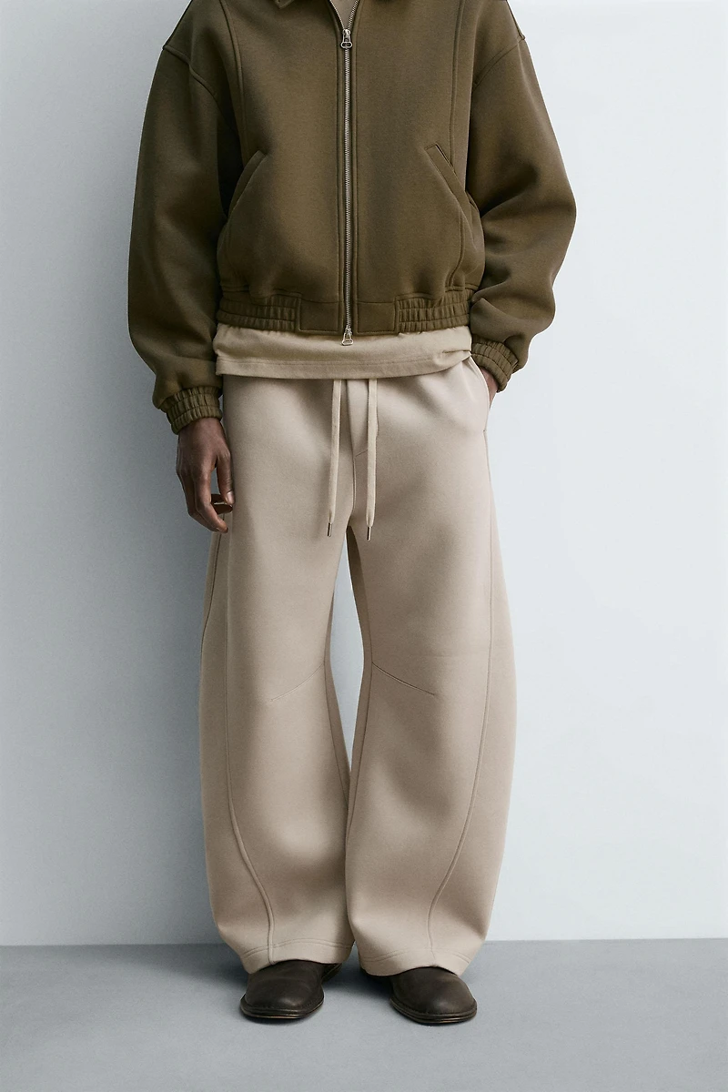 NEOPRENE LOOK BALLOON FIT PANTS