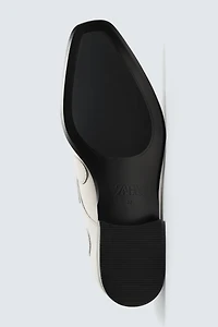 POLKA DOT LEATHER FLAT SHOES HARRY LAMBERT FOR ZARA x DISNEY