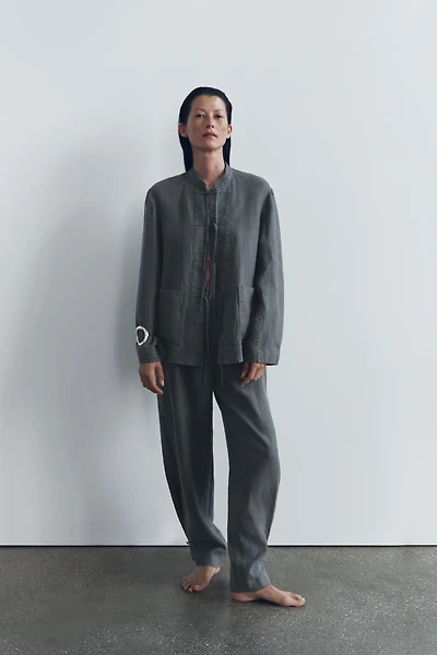 TIED LINEN JACKET ZW COLLECTION