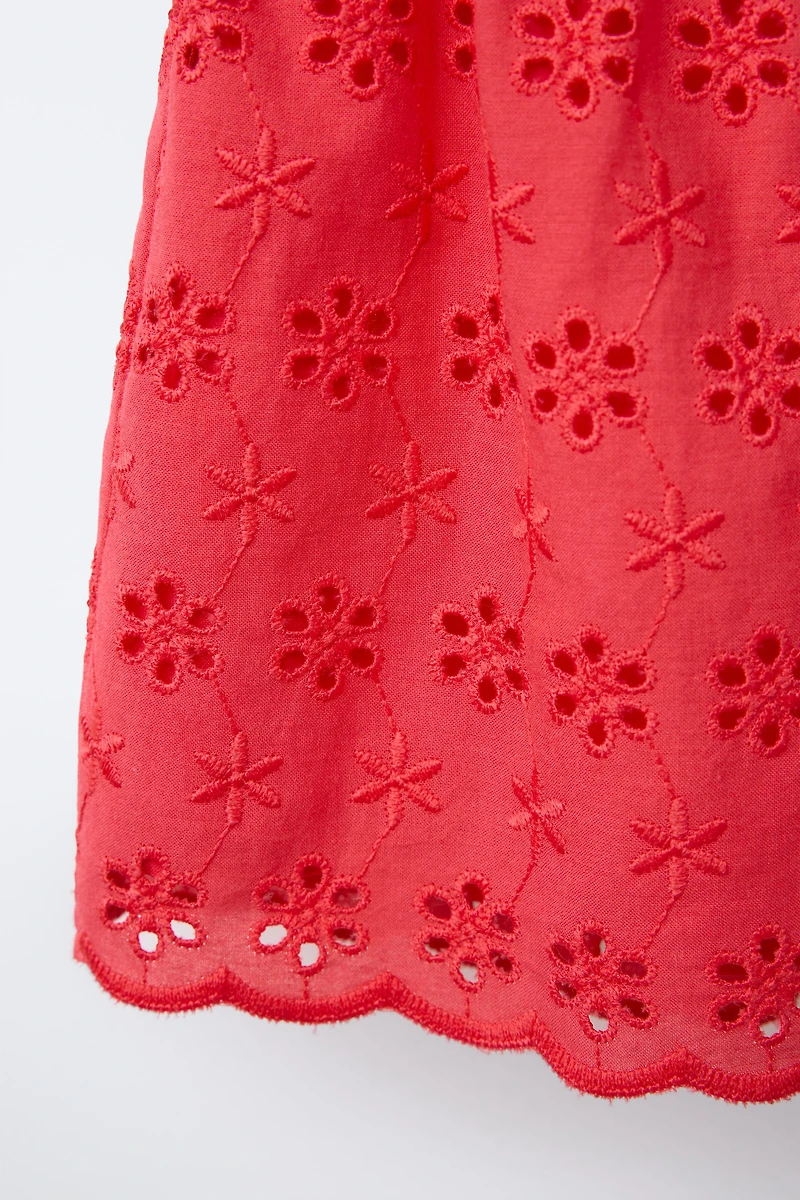 HIGH WAIST EMBROIDERED FLORAL BERMUDA SHORTS