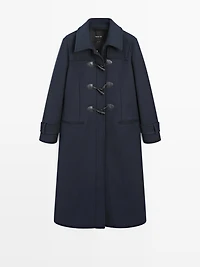 Long coat with toggles