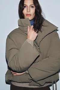 ZW COLLECTION SHORT PUFFER ANORAK WITH TIES
