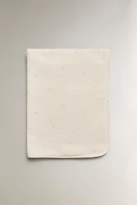 KIDS FLORAL FLEECE CHIFFON BLANKET