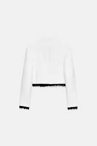 VESTE COURTE DENTELLE