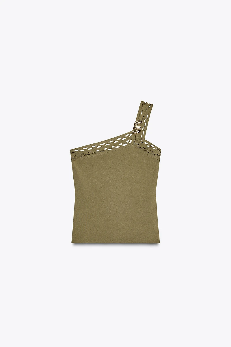 TOP EN MAILLE ASYMÉTRIQUE