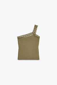 TOP EN MAILLE ASYMÉTRIQUE