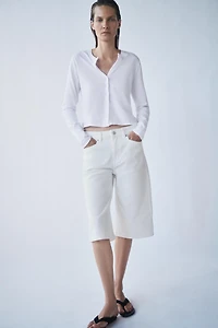 100% COTTON BUTTON T-SHIRT