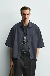 PLAID BOXY FIT SHIRT