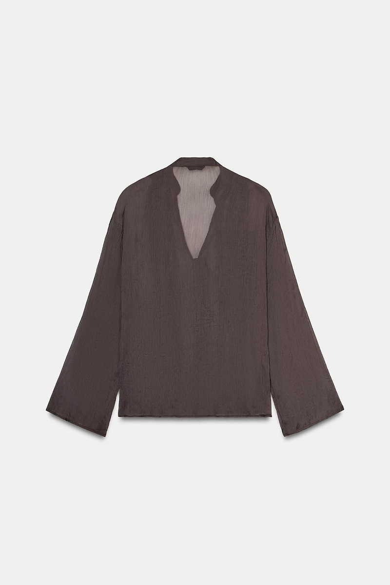 BLOUSE À VOLANTS