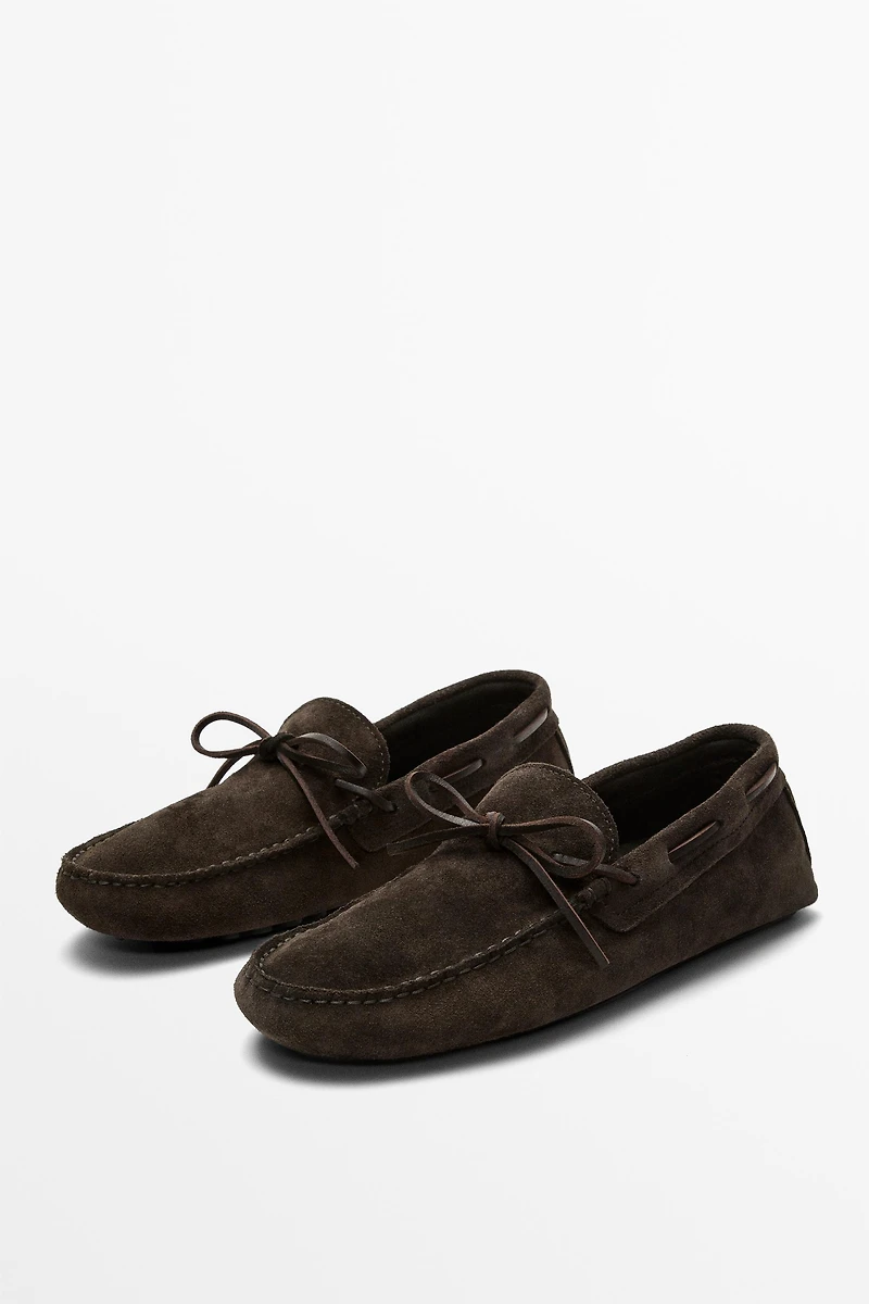 Ziowa soft leather lace-up loafer