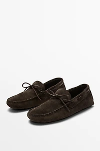 Ziowa soft leather lace-up loafer