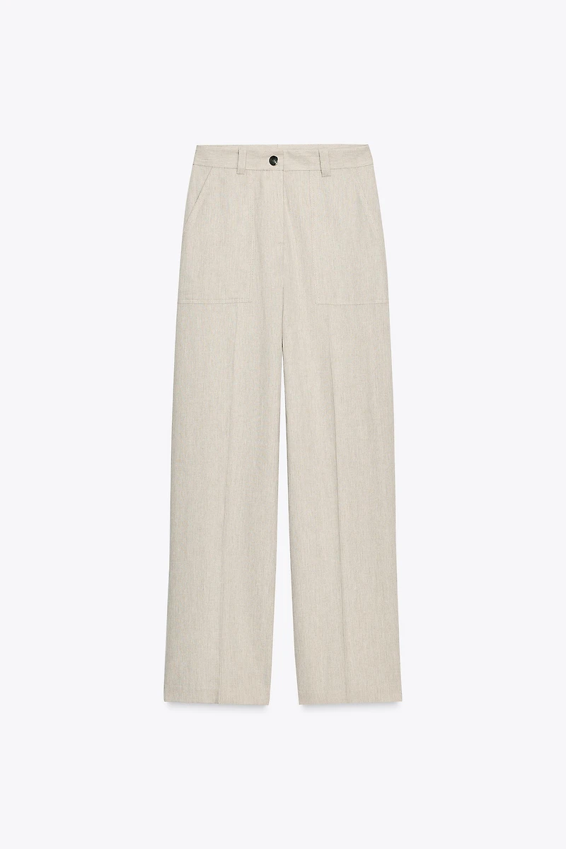 PANTALON DROIT SURPIQÛRES