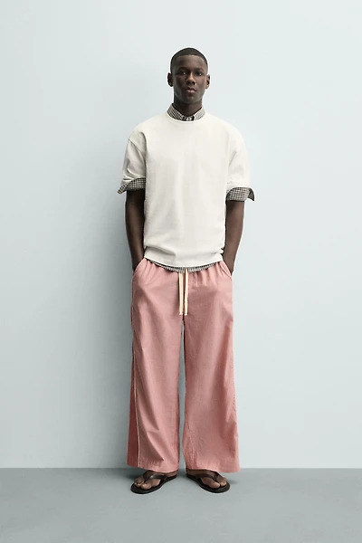 CONTRAST STRIPE BAND PANTS