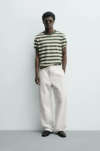 STRIPED SHORT SLEEVE T-SHIRT