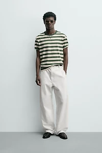 STRIPED SHORT SLEEVE T-SHIRT