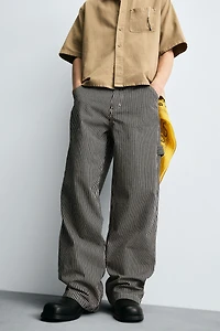 PANTALON CARPENTIER À RAYURES BAGGY FIT